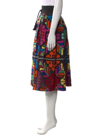 Carolina K Patterned Midi Length Skirt