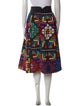 Carolina K Patterned Midi Length Skirt