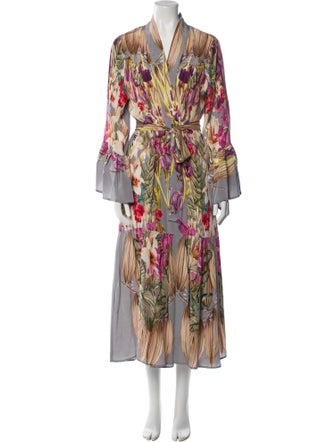 Carolina K Printed Bow Accents Robe