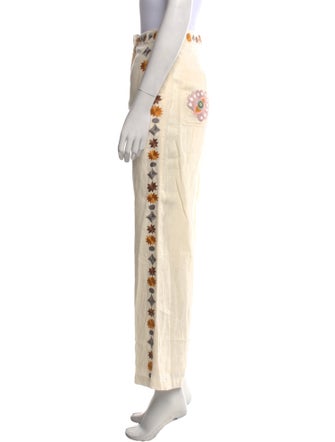 Carolina K Graphic Print Wide Leg Pants