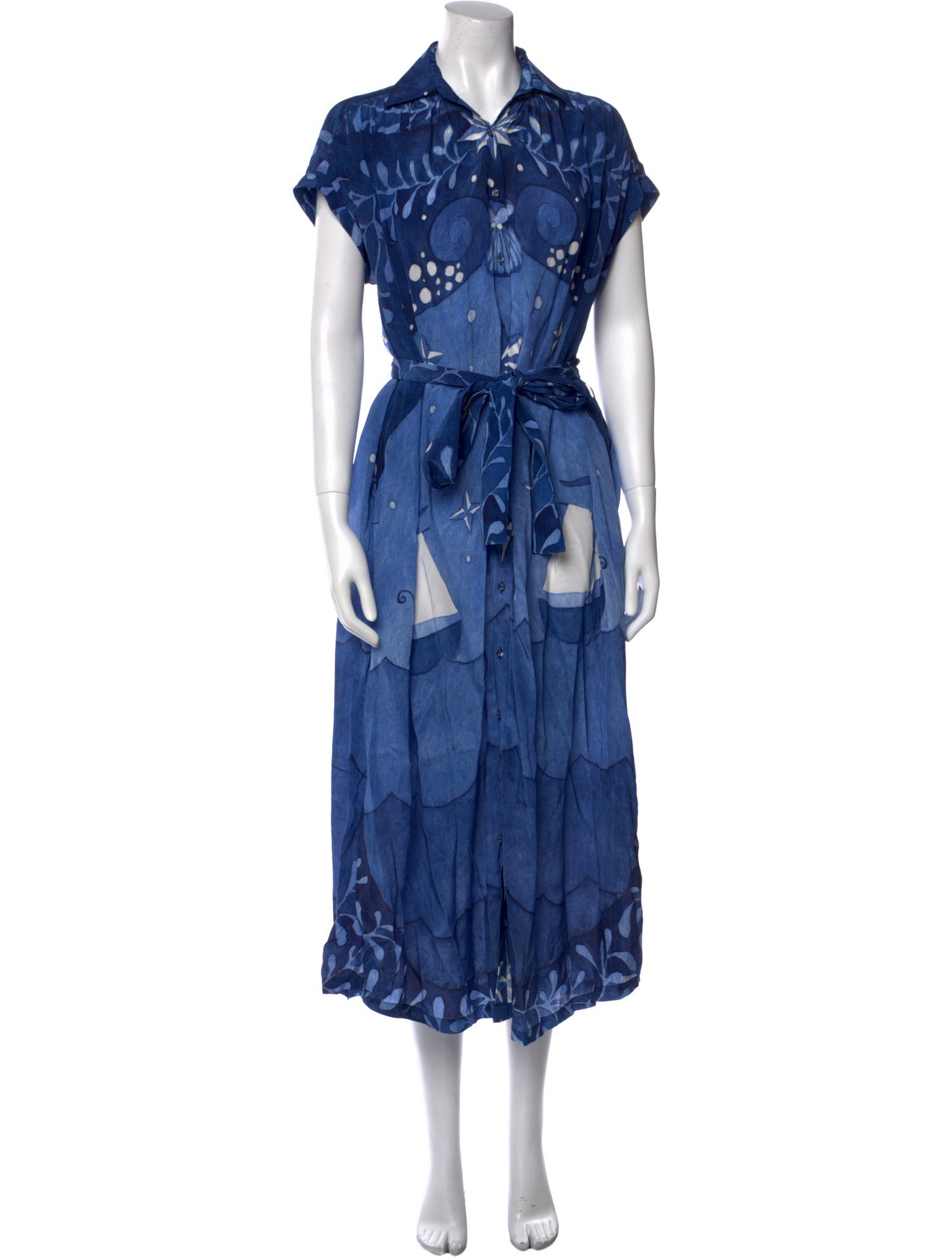 Carolina K Printed Long Dress