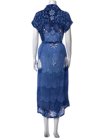 Carolina K Printed Long Dress