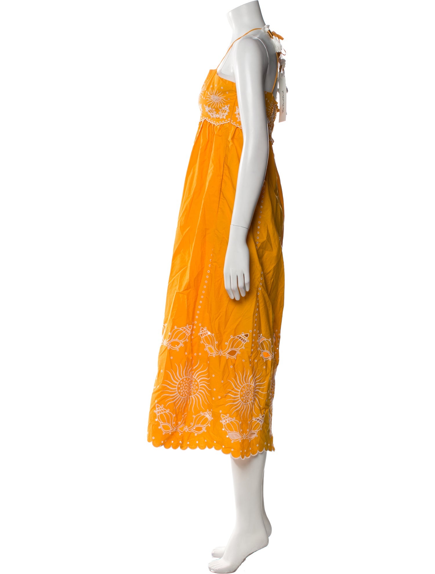 Carolina K Square Neckline Long Dress