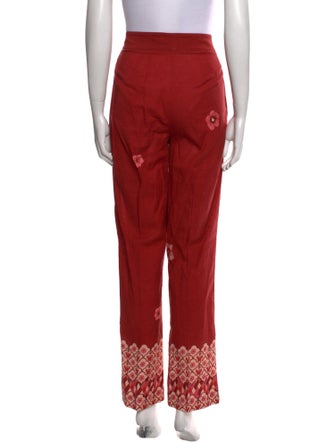 Carolina K Floral Print Straight Leg Pants