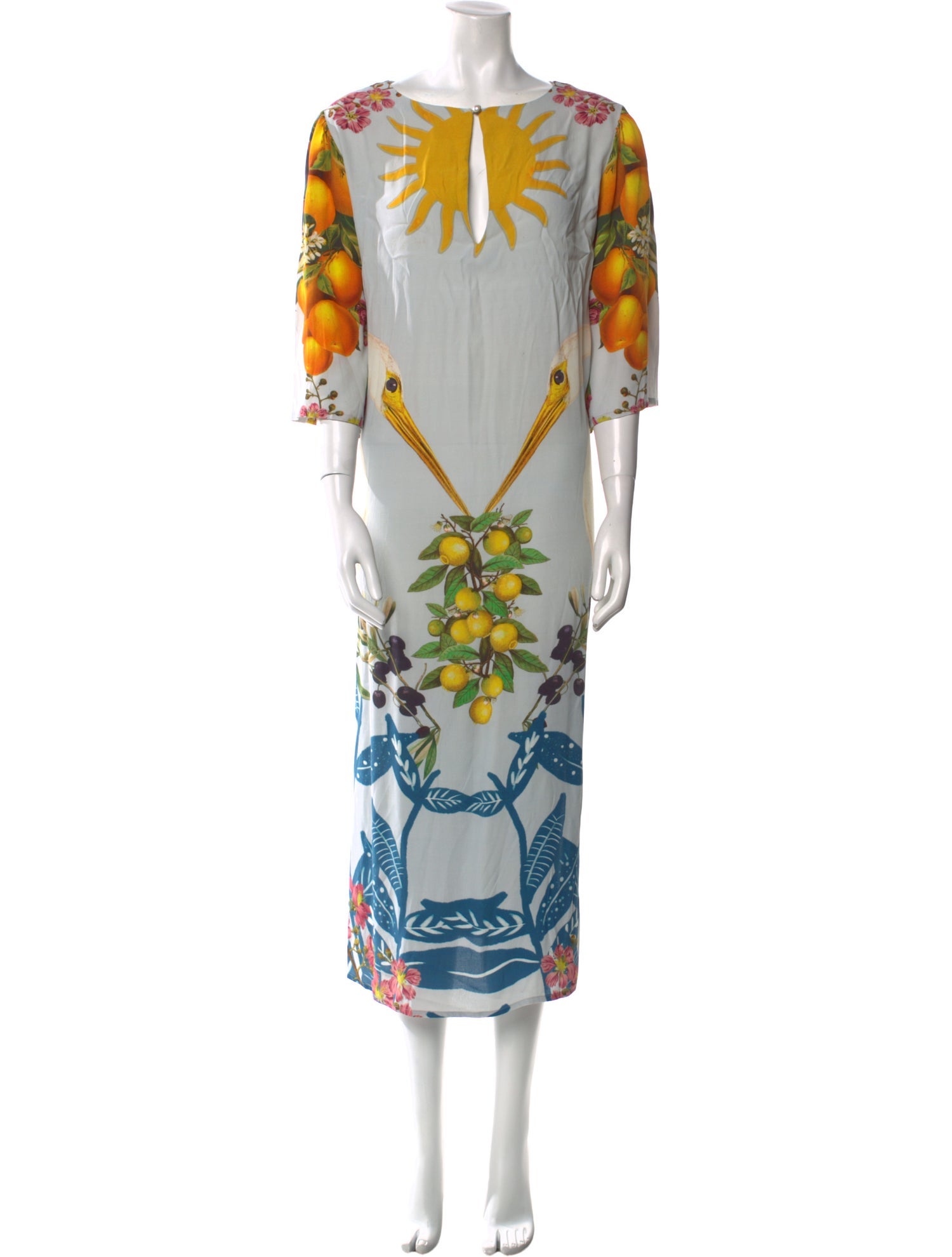 Carolina K Printed Long Dress