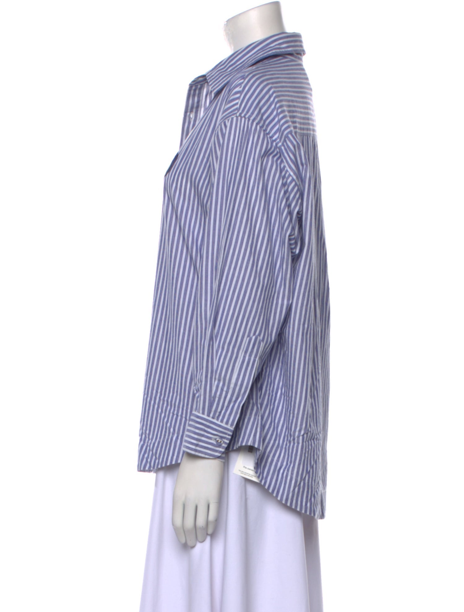 Carolina K Striped Long Sleeve Button-Up Top w/ Tags