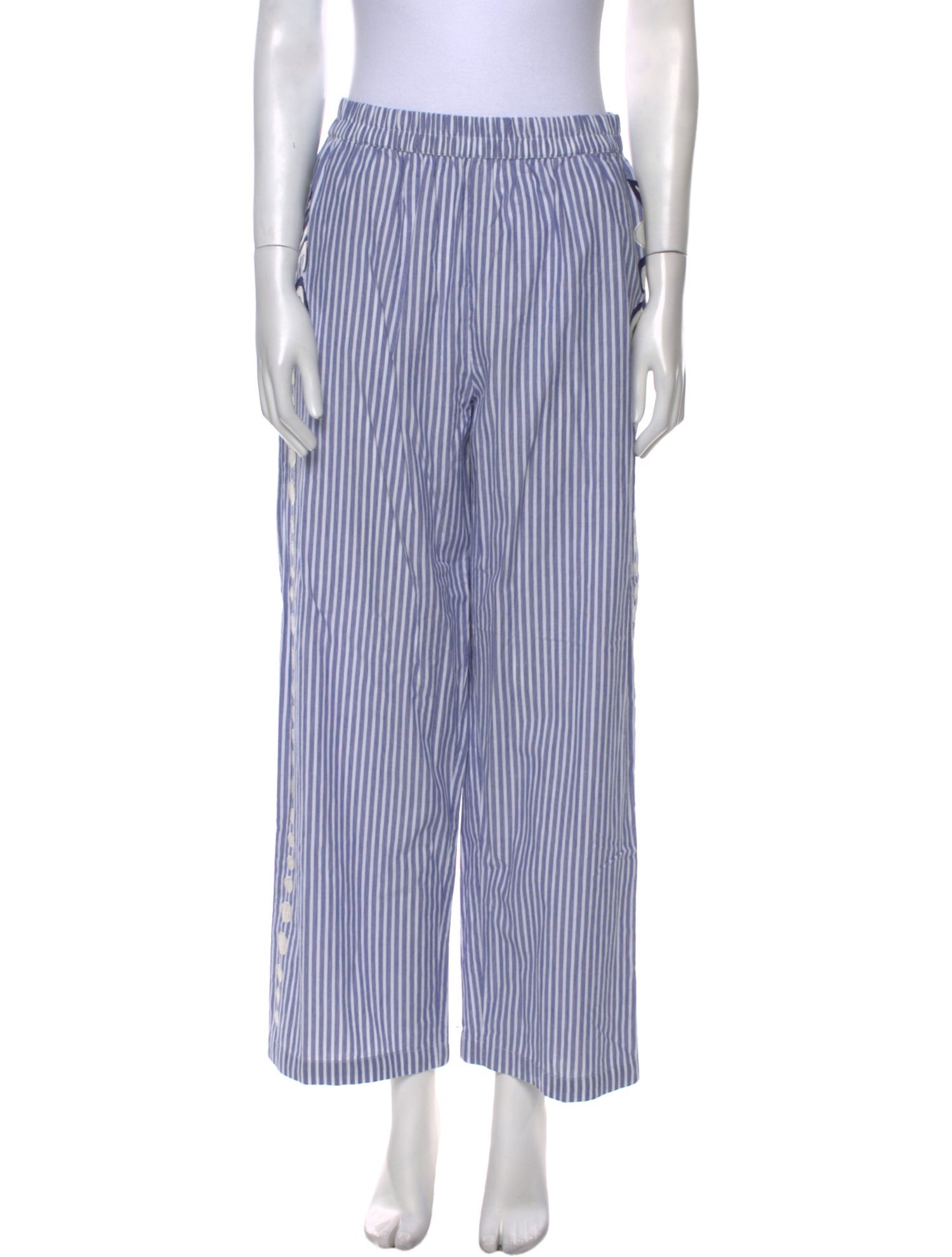 Carolina K Striped Wide Leg Pants