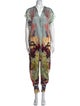 Carolina K Floral Print V-Neck Jumpsuit