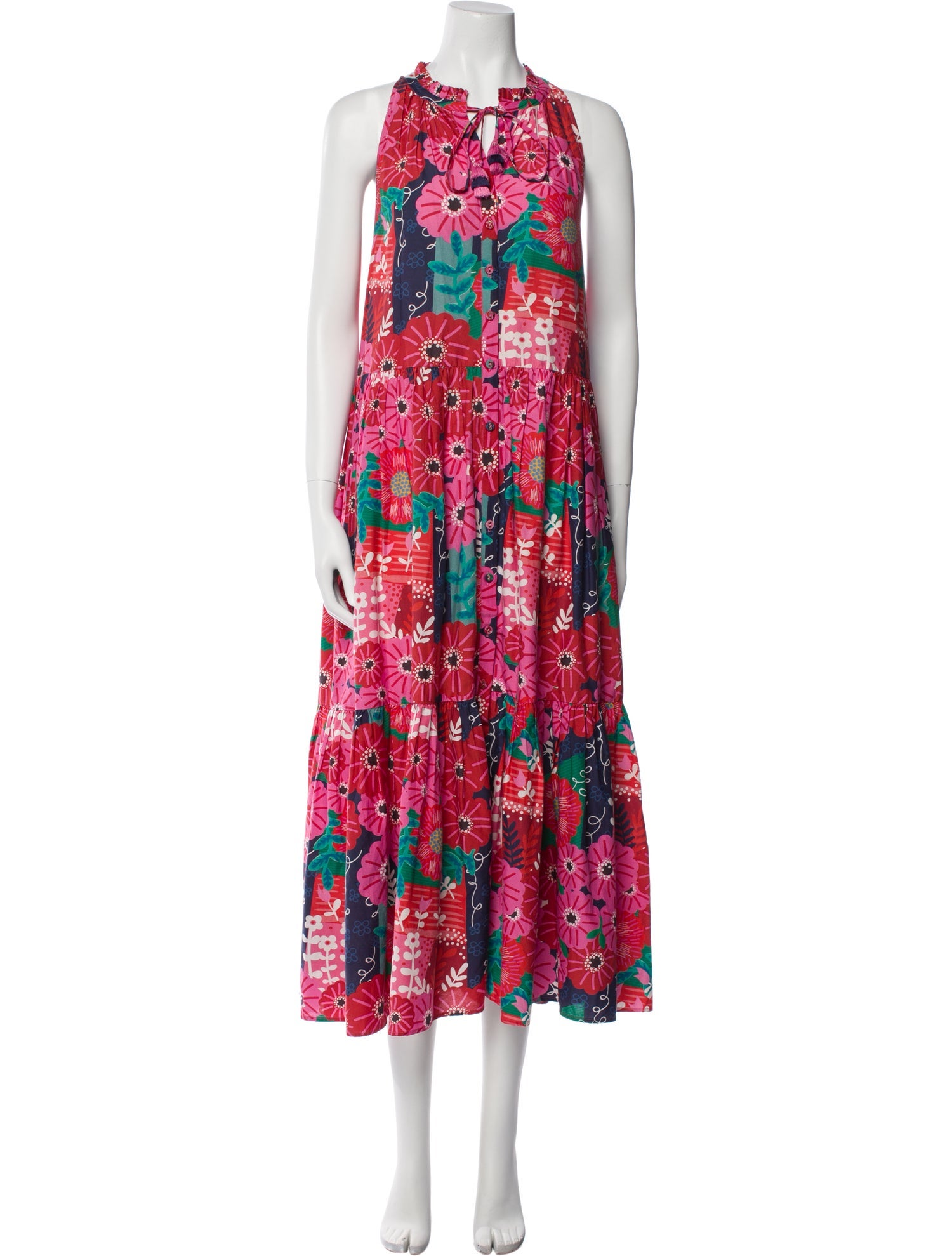 Carolina K Floral Print Long Dress
