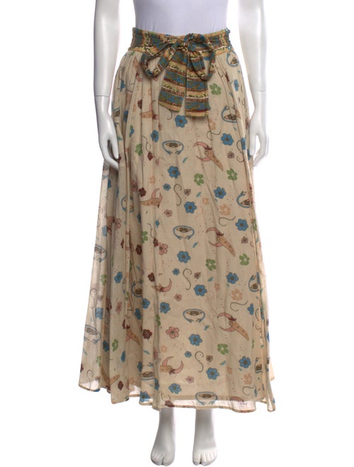 Carolina K Printed Midi Length Skirt