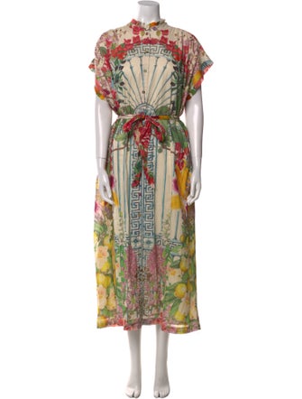 Carolina K Printed Long Dress