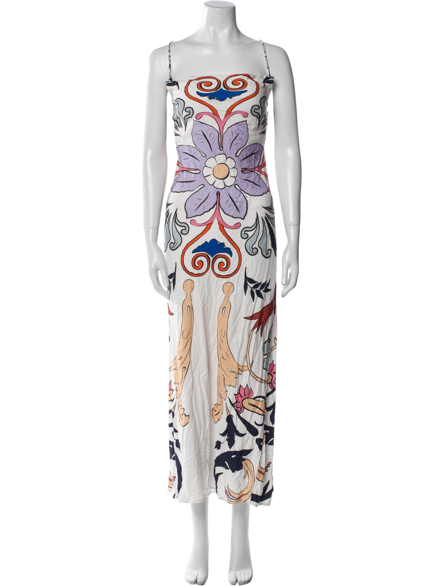 Carolina K Printed Midi Length Dress