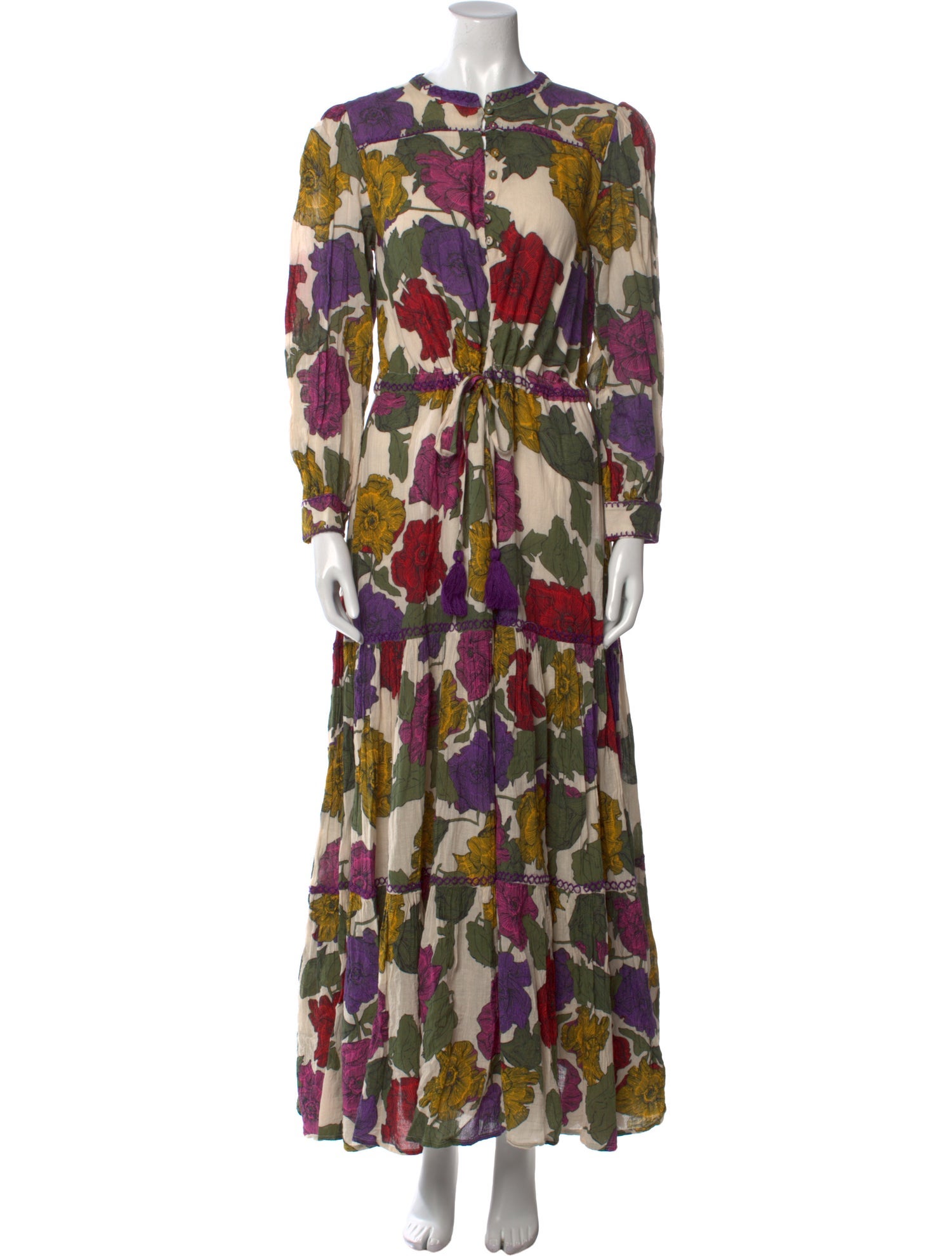 Carolina K Floral Print Long Dress