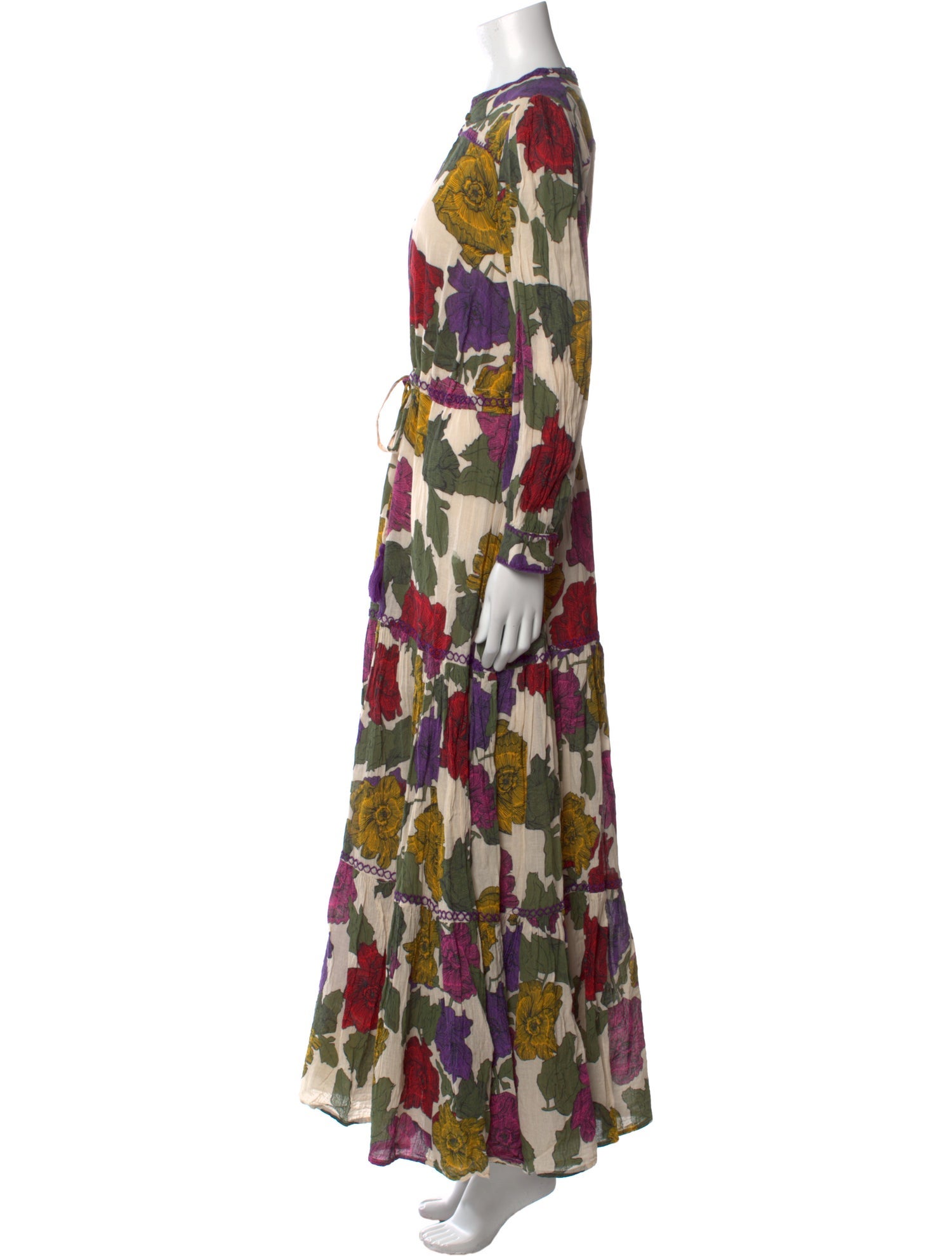Carolina K Floral Print Long Dress