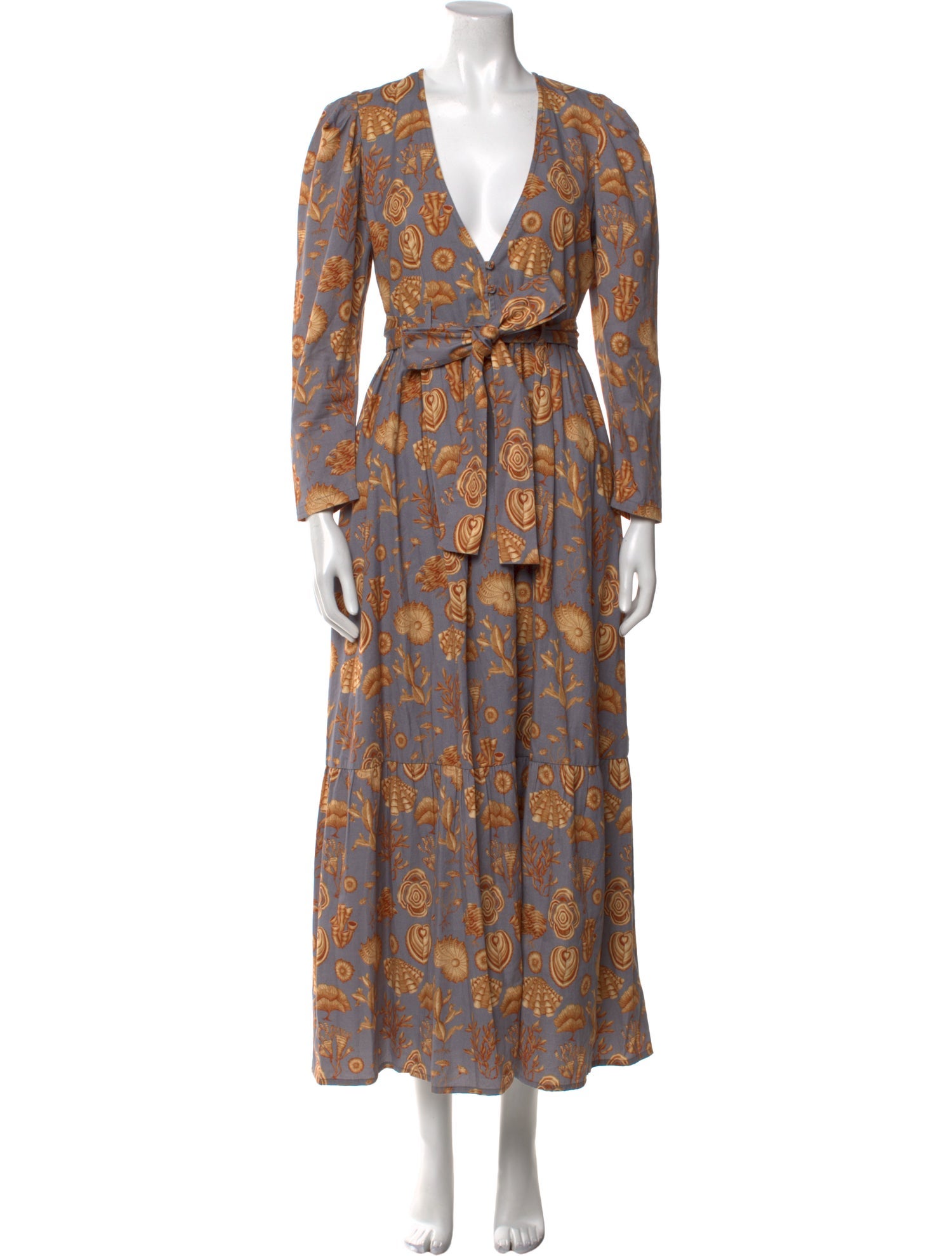 Carolina K Printed Long Dress