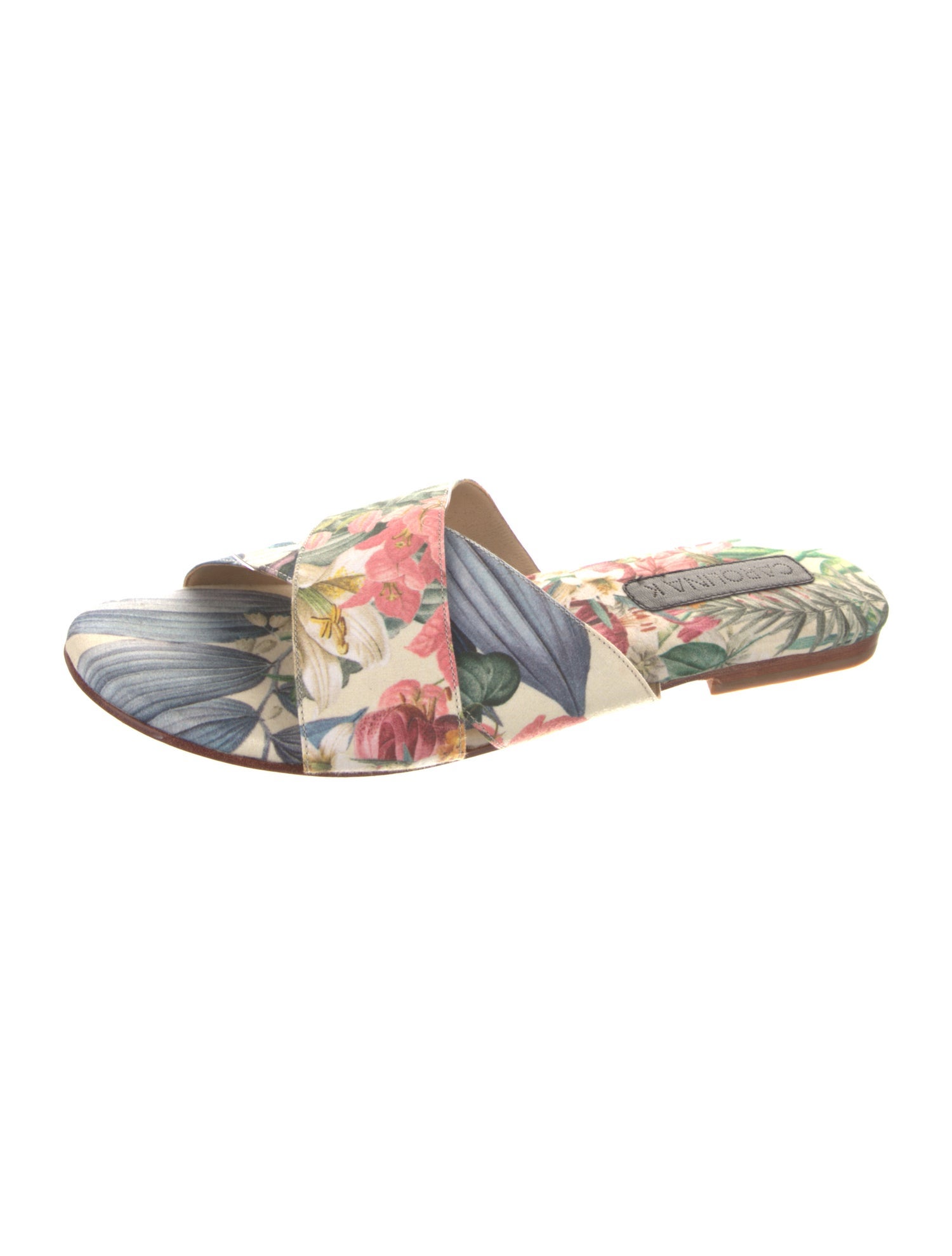 Carolina K Floral Print Slides