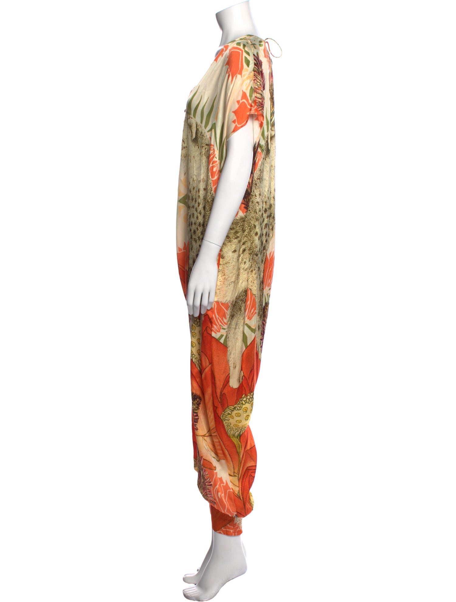 Carolina K Printed V-Neck Jumpsuit