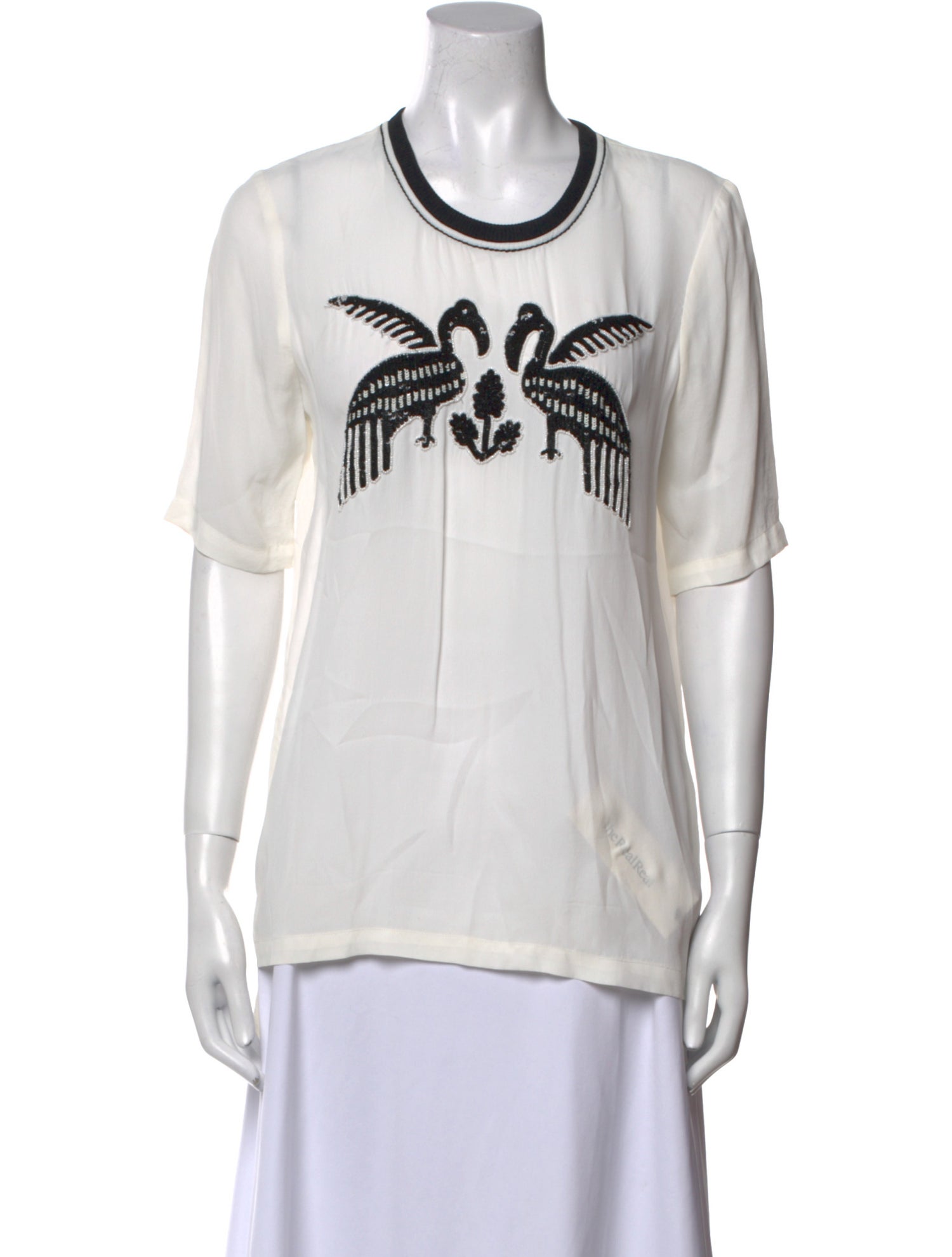 Carolina K Graphic Print Crew Neck T-Shirt