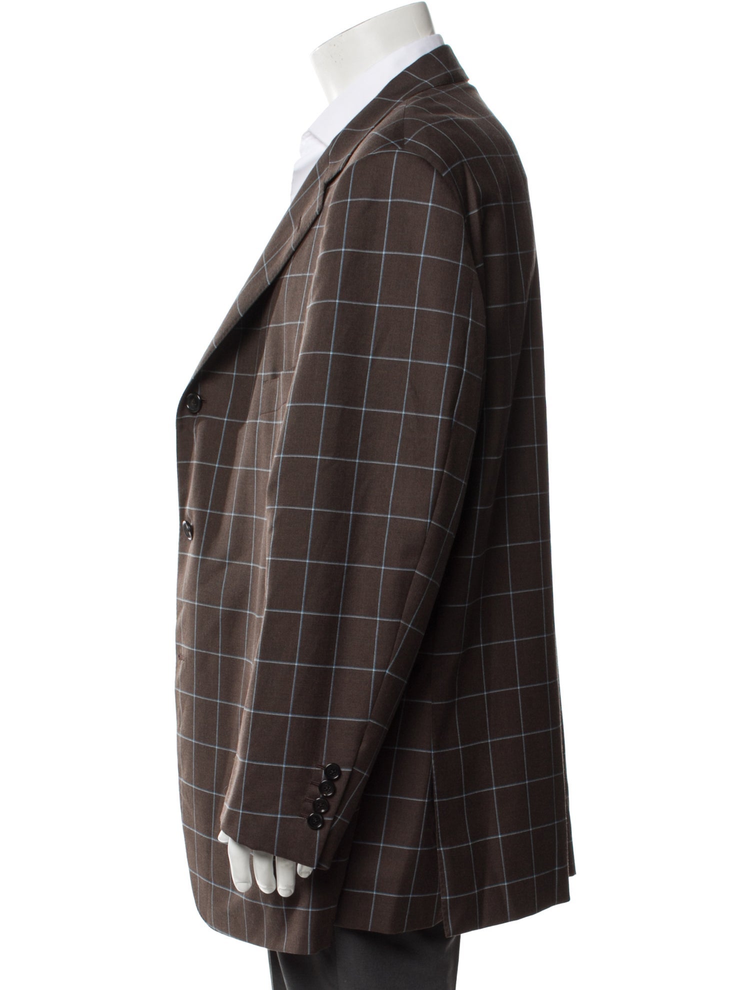 CARUSO Plaid Print Blazer