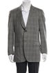 CARUSO Wool Plaid Print Blazer