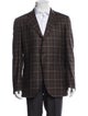 CARUSO Cashmere Plaid Print Blazer