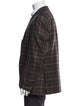 CARUSO Cashmere Plaid Print Blazer