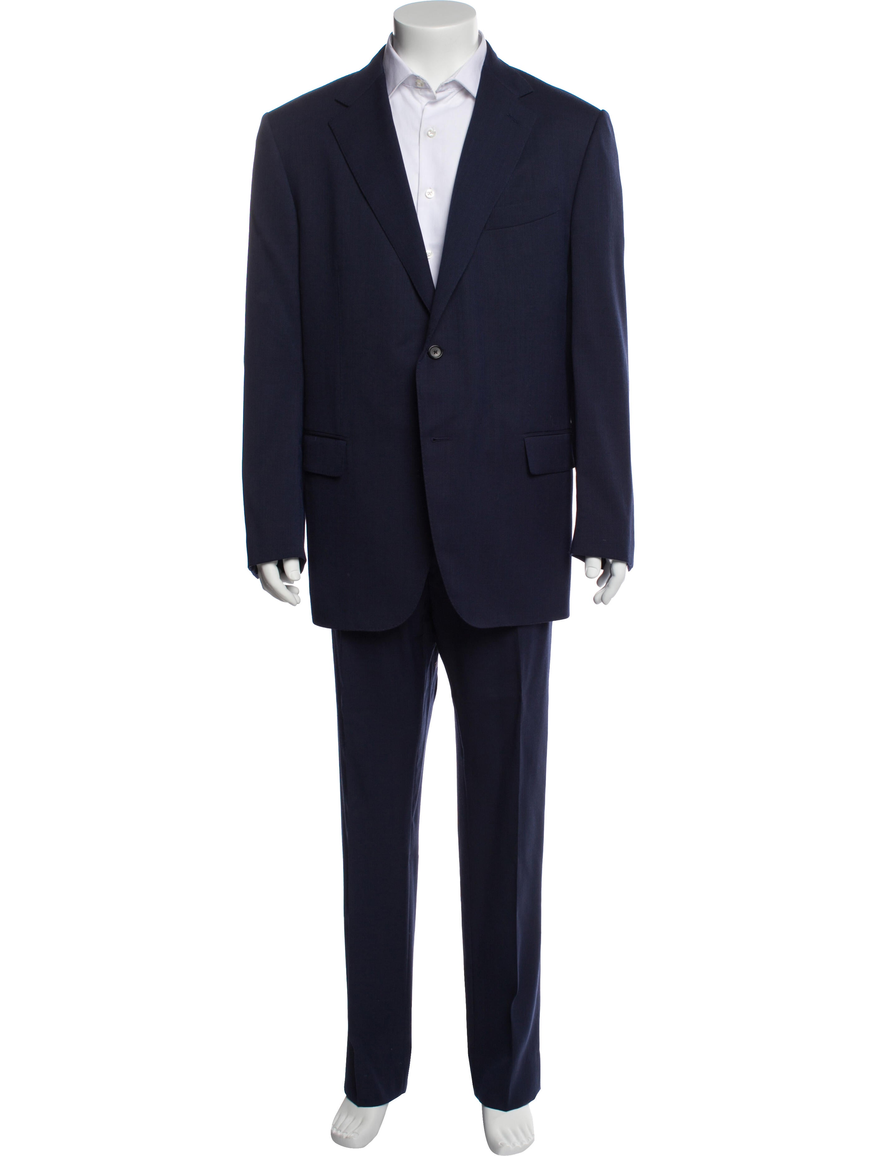 CARUSO Merino Wool Two-Piece Suit