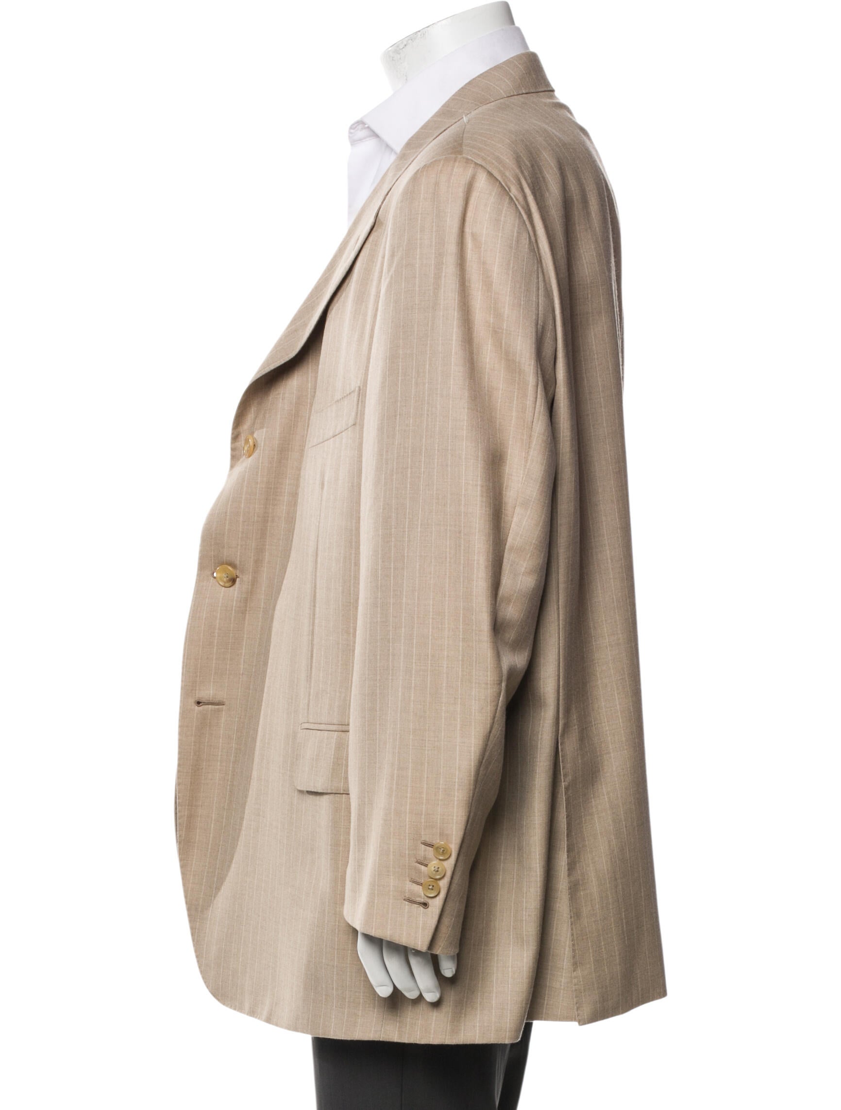 CARUSO Cashmere Striped Blazer