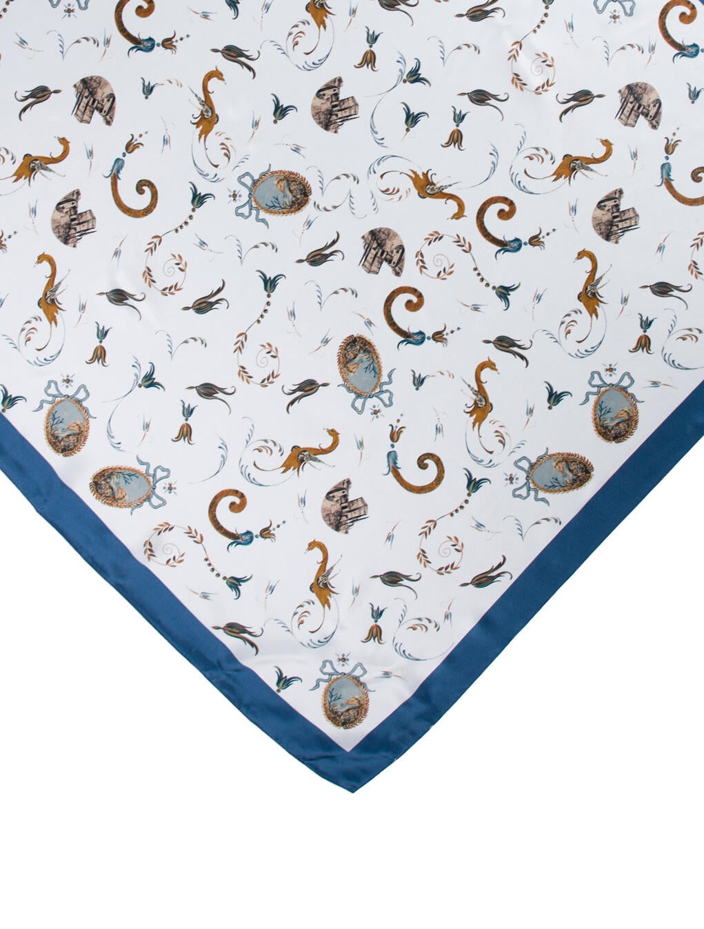 CARUSO Silk Printed Scarf
