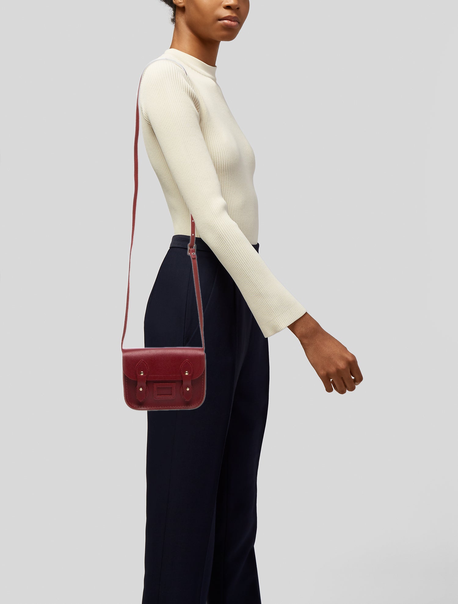 Cambridge Satchel Company Saffiano Leather Crossbody Bag