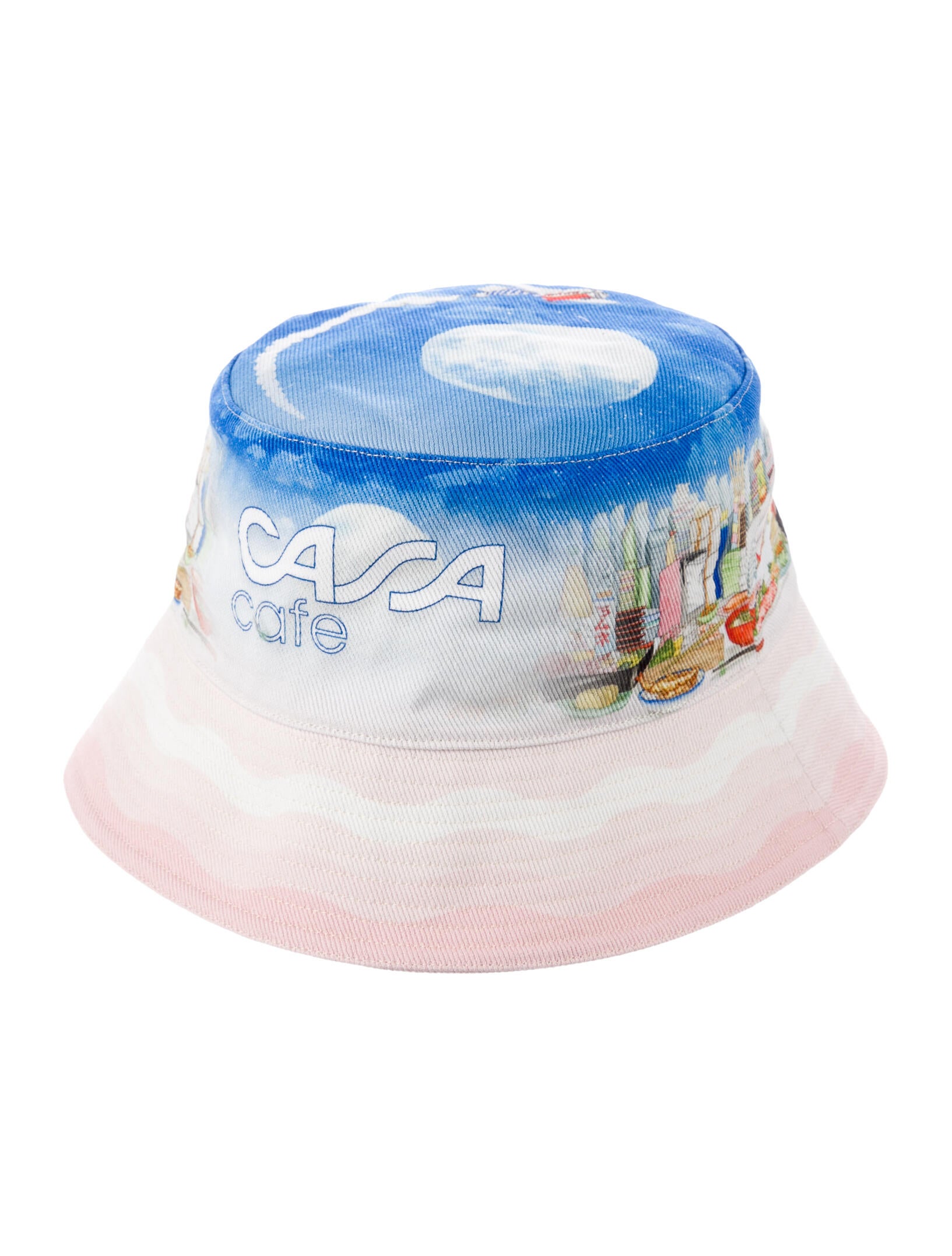 Casablanca Cotton Bucket Hat - White Hats, Accessories