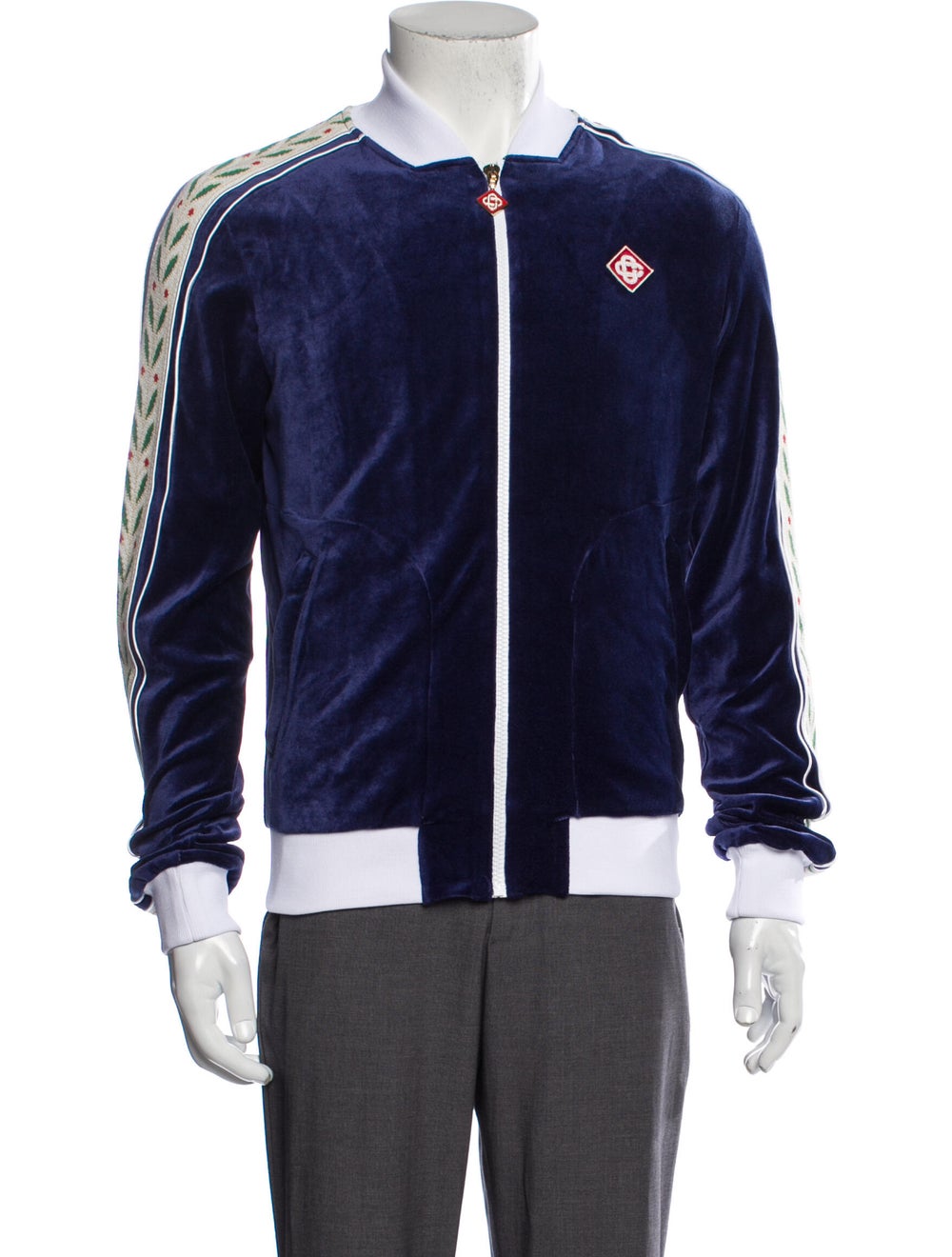 Casablanca 2022 Laurel Track Bomber Jacket w/ Tags Gem