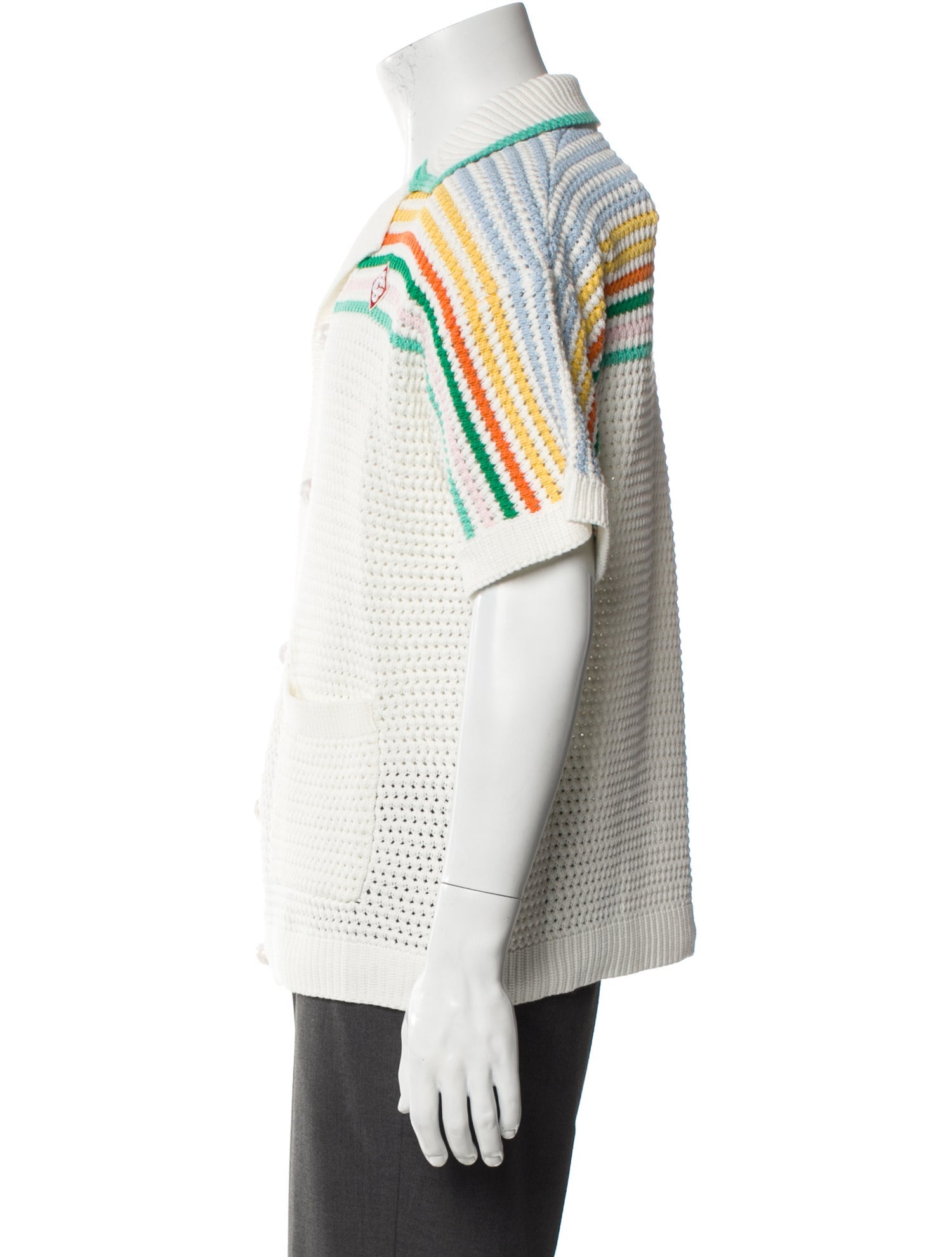 Casablanca 2023 Crochet Polo Sweater