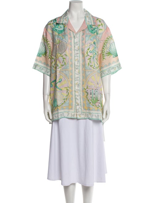 Casablanca Linen Paisley Print Tunic