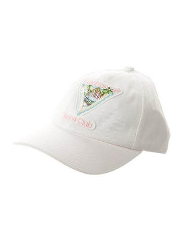 Casablanca Hats Maison De Reve Embroidered Patch Cap 'White'