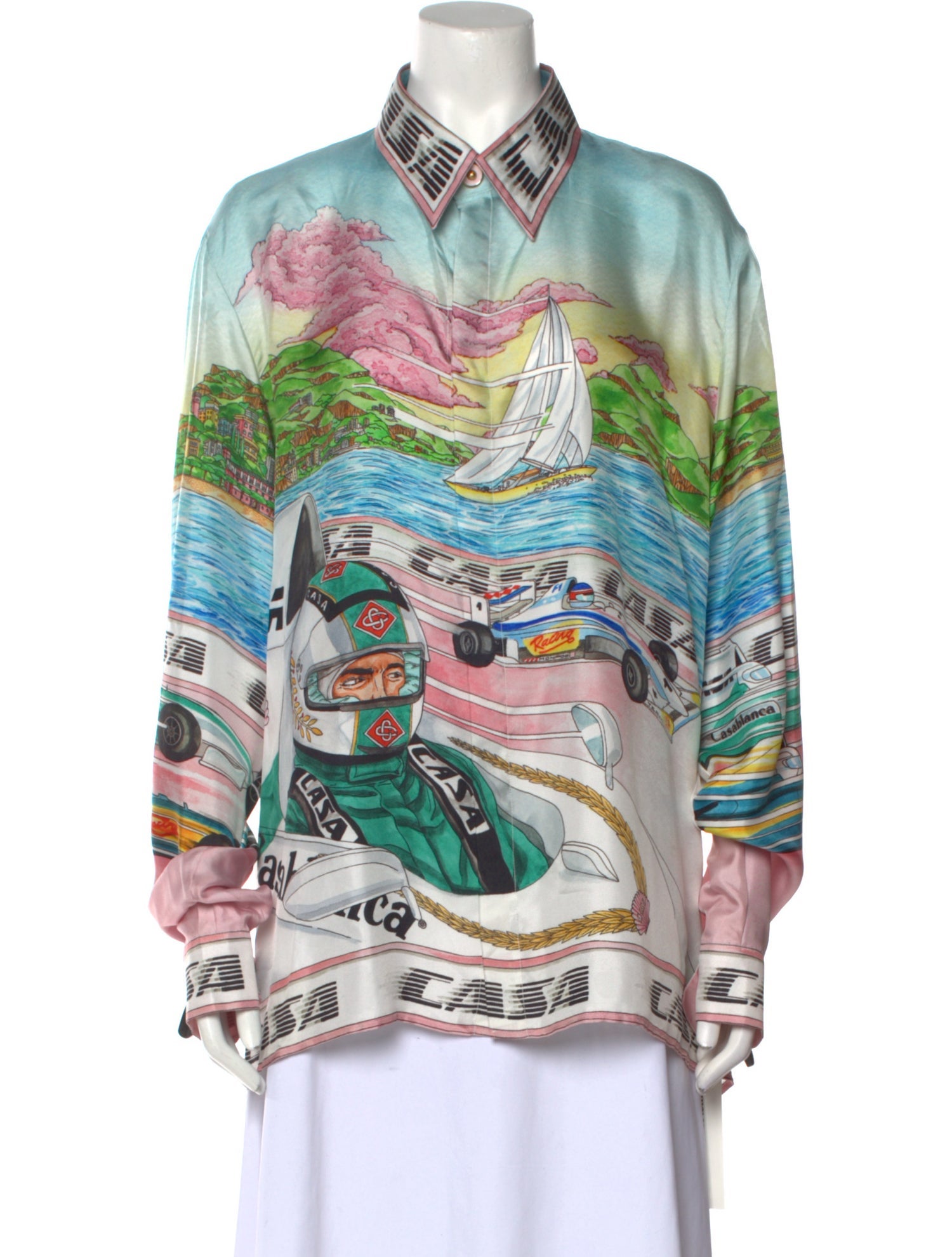 Casablanca Silk Printed Tunic