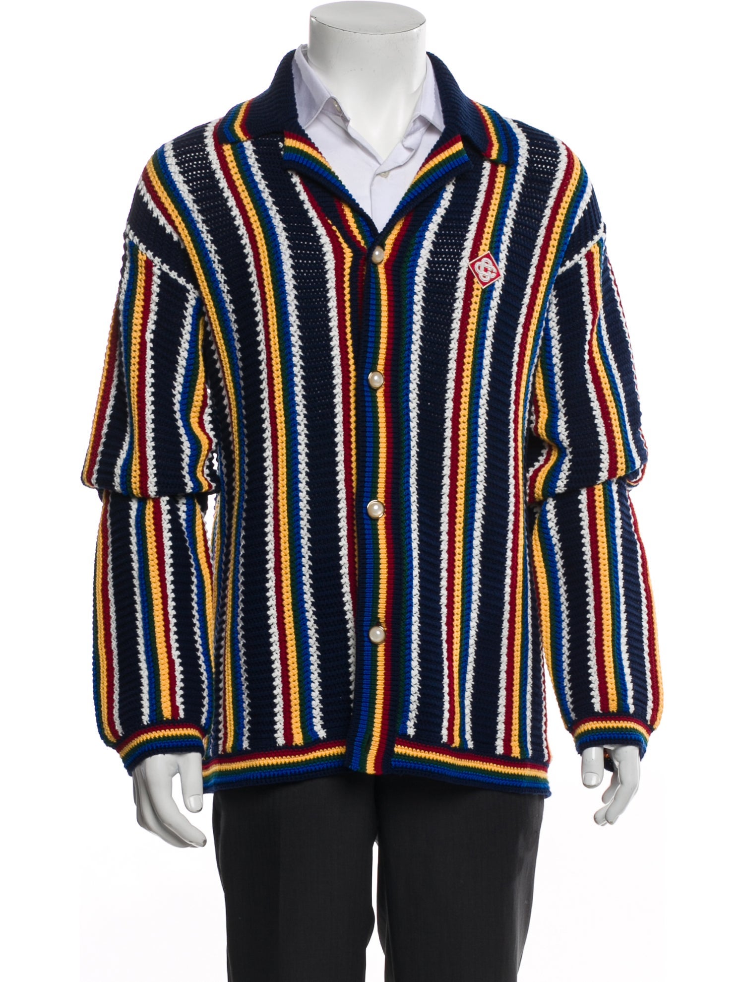 Casablanca 2025 Striped Cardigan w/ Tags