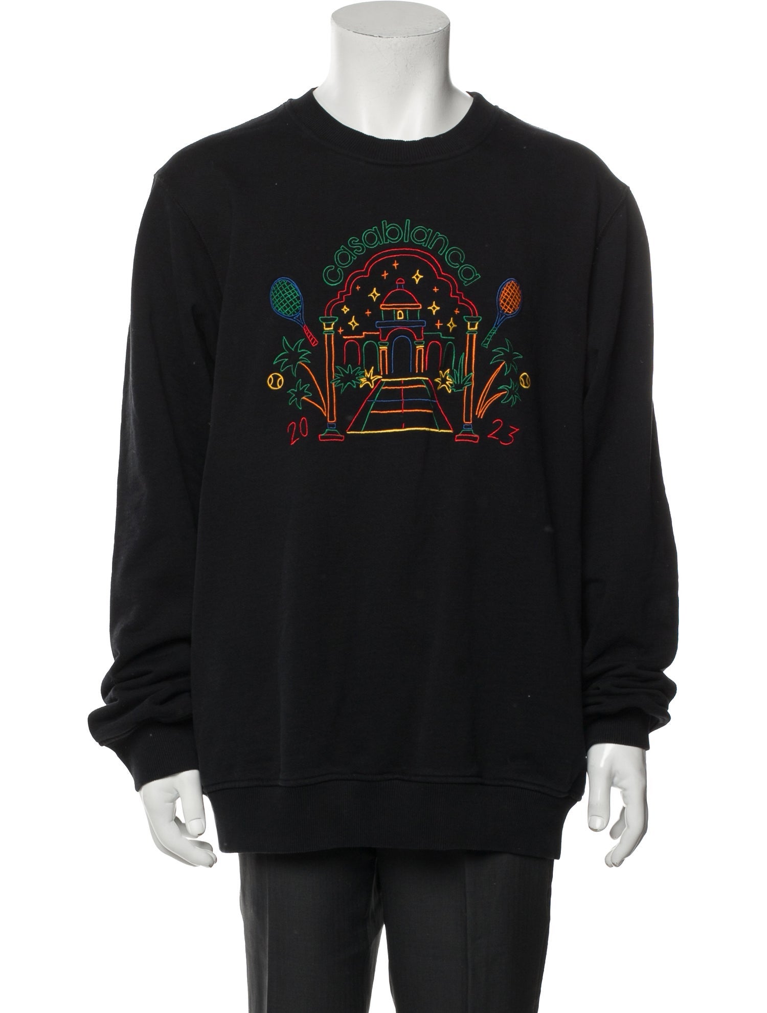 偉大な Neck Crew Print Graphic Japan Mastermind Hoodie Black - パーツ