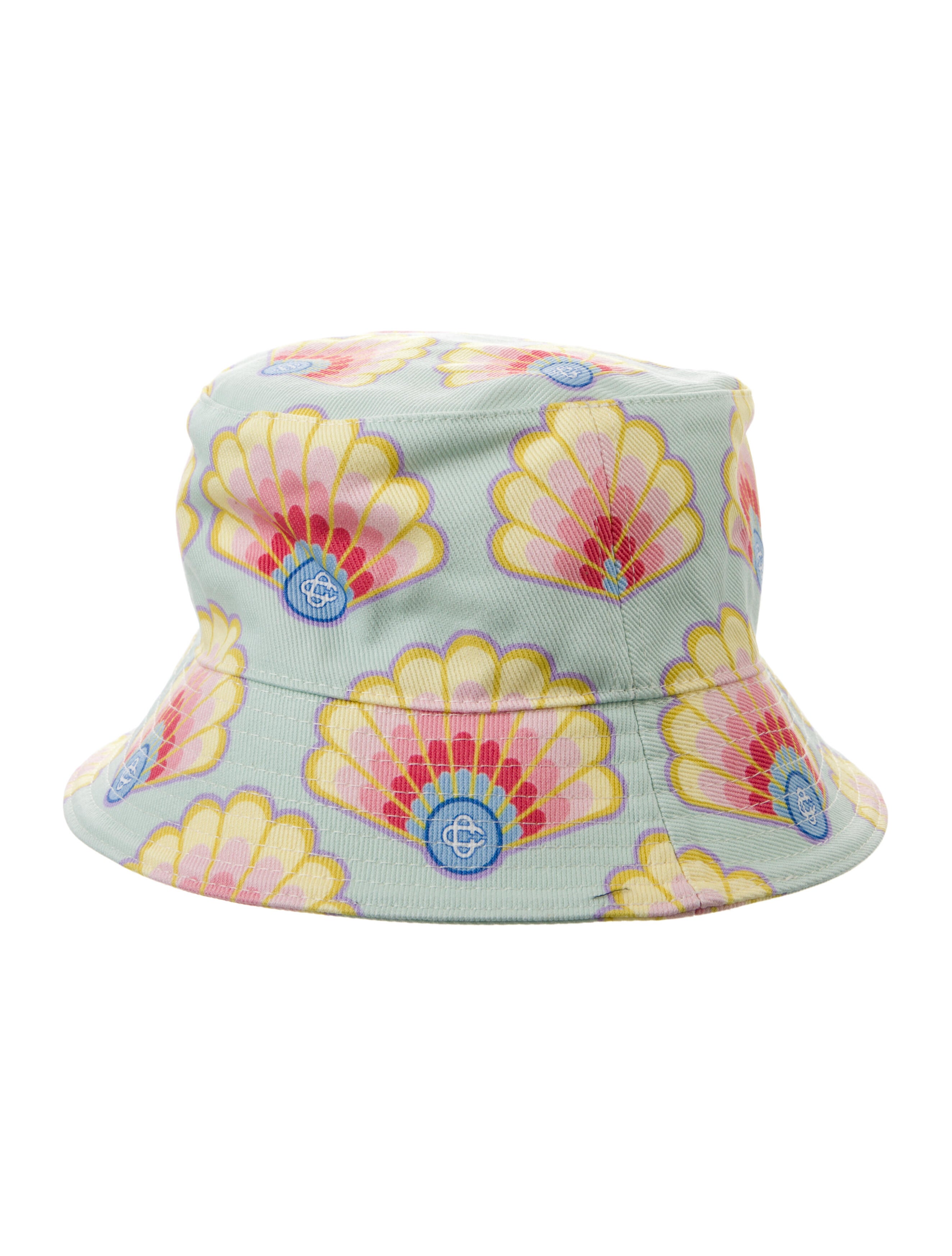 Casablanca Rainbow Shell Denim Bucket Hat