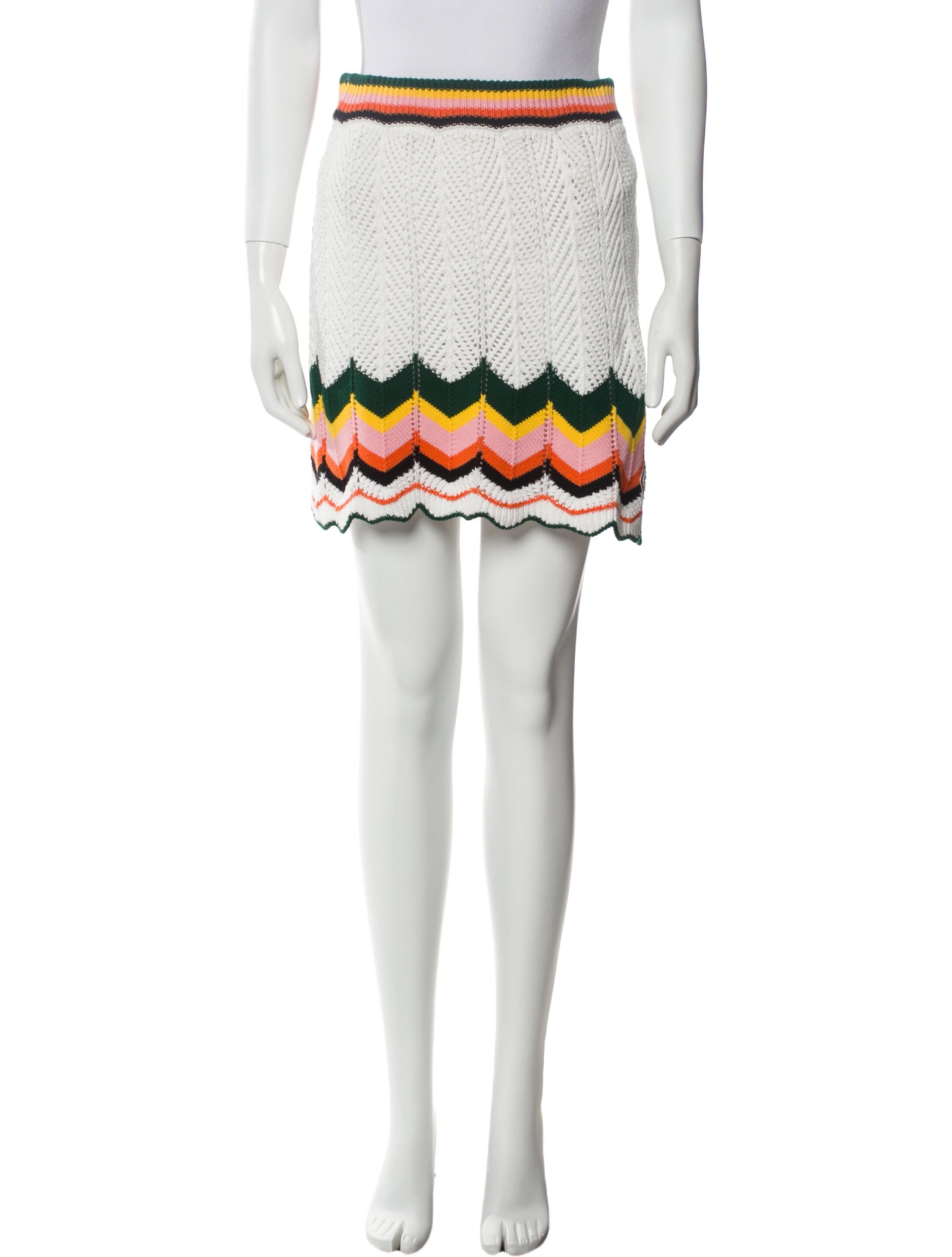 Casablanca Striped Mini Skirt