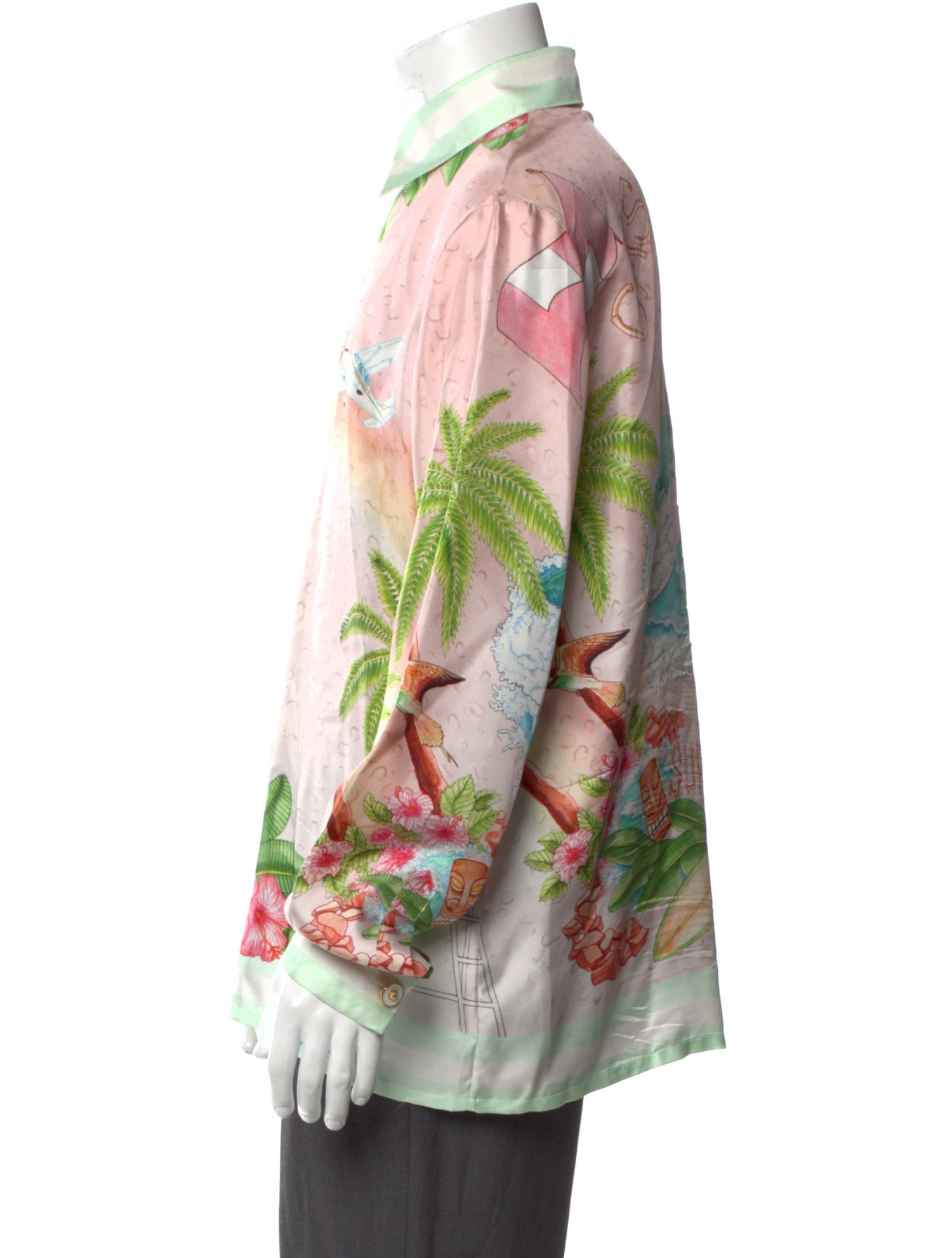 Casablanca Silk Printed Dress Shirt