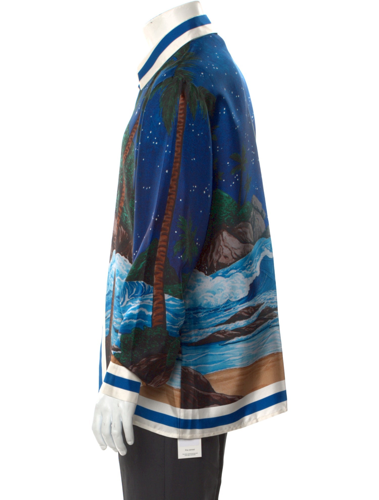 Casablanca Silk Graphic Print Shirt