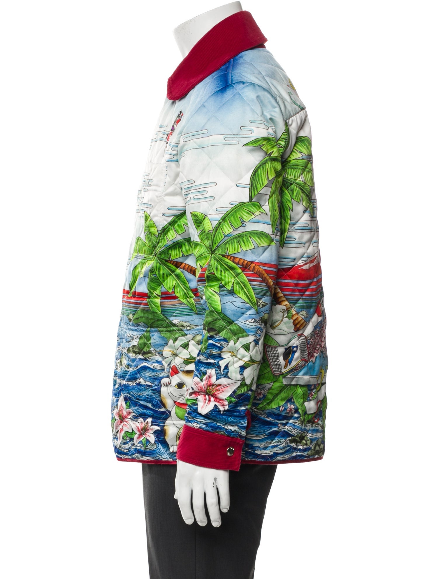 Casablanca Graphic Print Denim Jacket