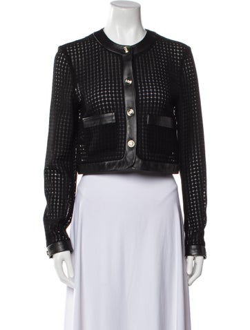 Casablanca Jackets 2025 Open Weave Cropped Jacket XS