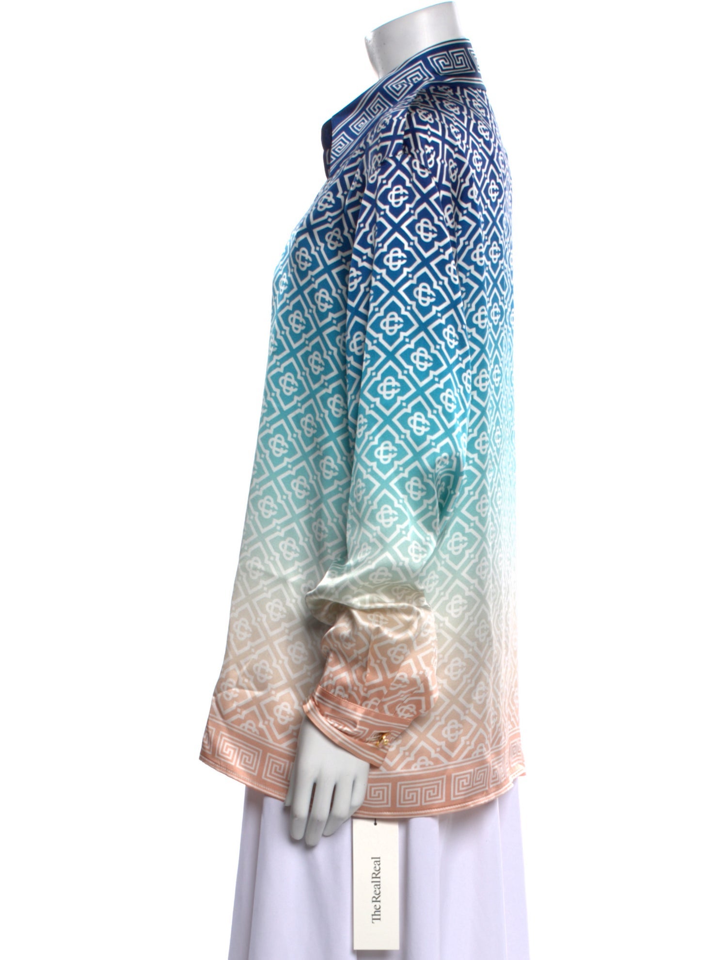 Casablanca 2025 Printed Button-Up Top w/ Tags