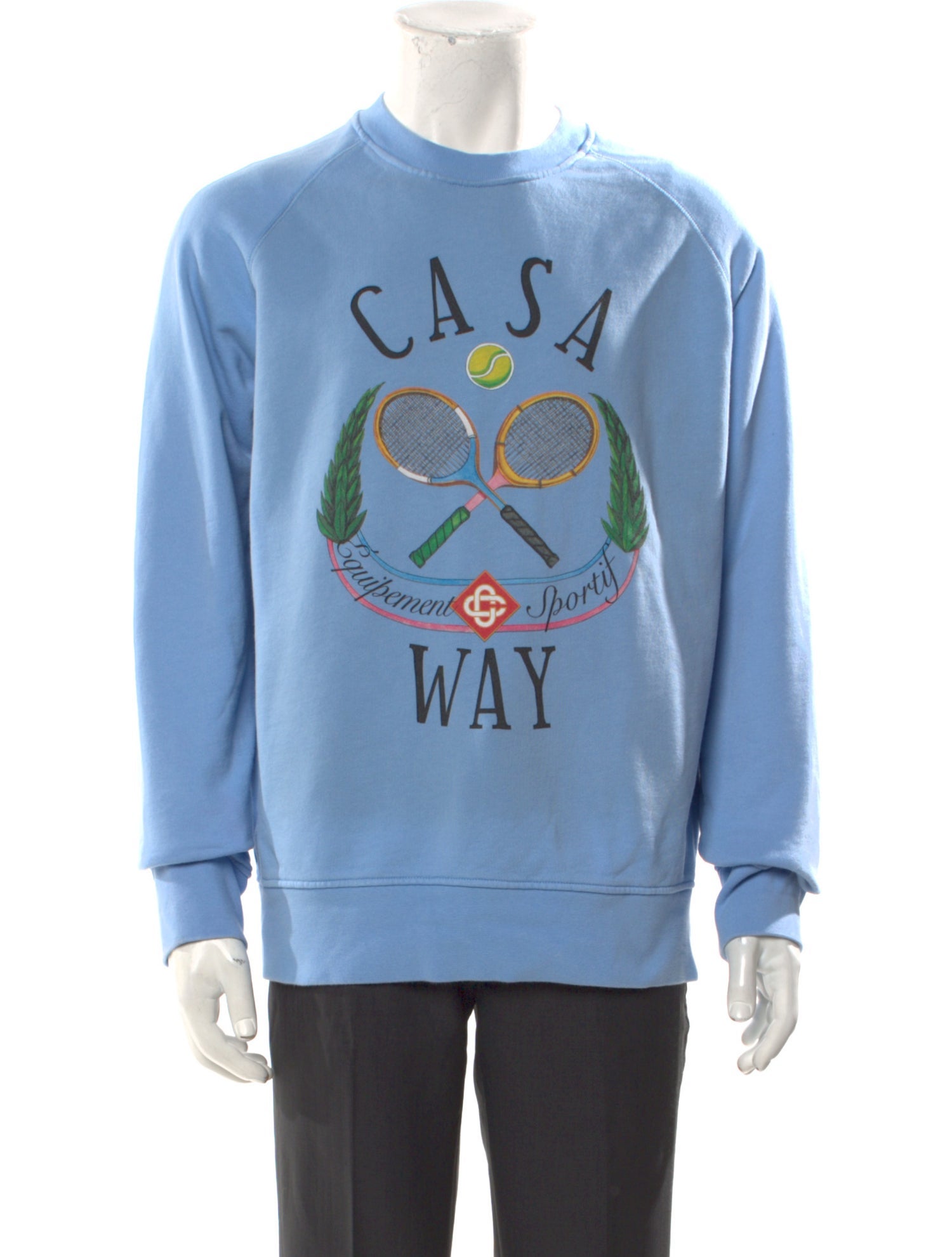 Casablanca Graphic Print Crew Neck Pullover