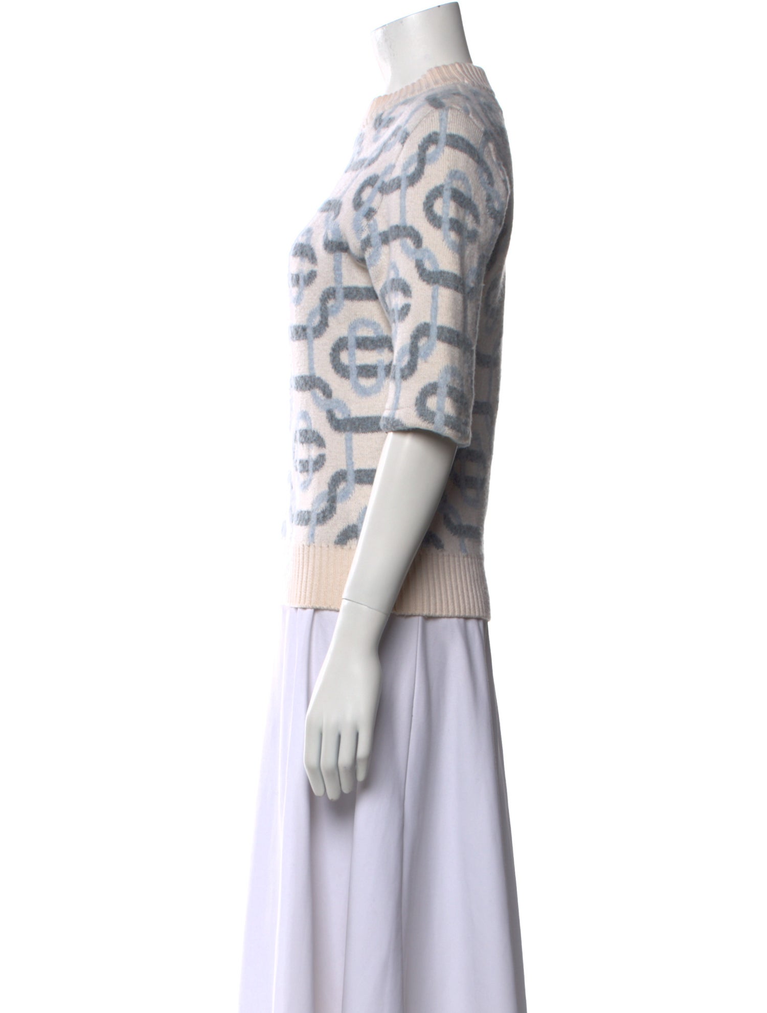 Casablanca Jacquard Mohair Wool Sweater