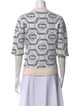 Casablanca Jacquard Mohair Wool Sweater