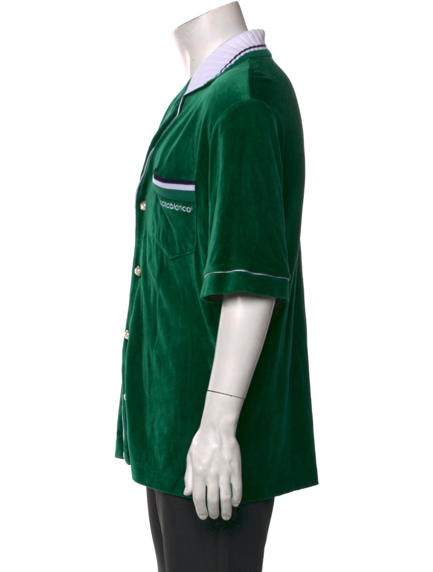 Casablanca 2024 Faux Pearl Accents Shirt