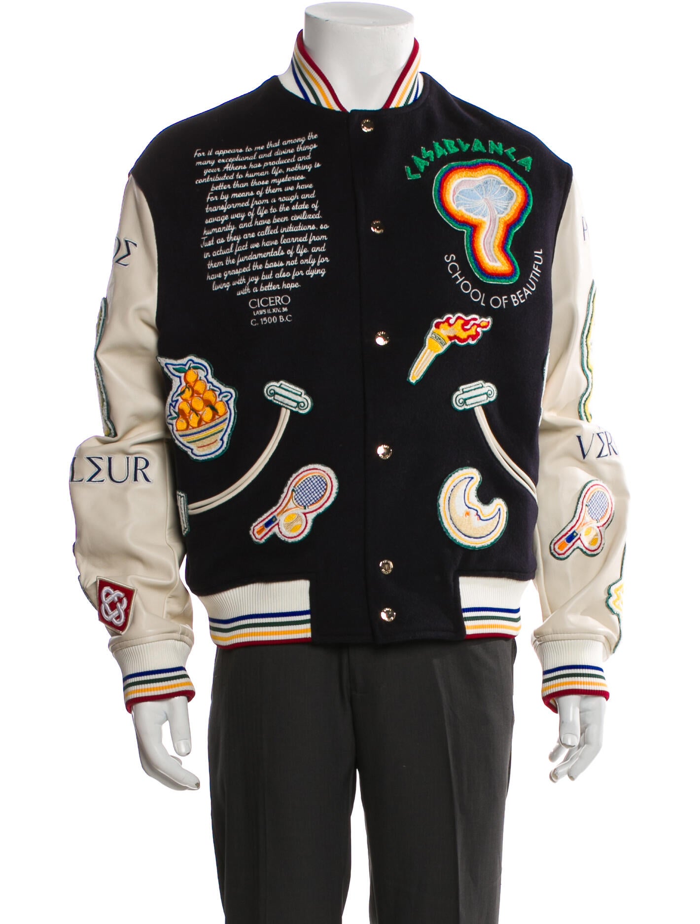 Casablanca 2024 Virgin Wool Varsity Jacket